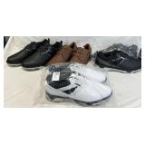 4 Pairs Golf Shoes w Cleated Soles - Sizes 42, 43