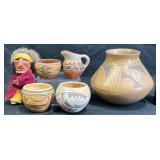Native American Art Pottery & Doll Collection