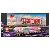 Texaco Toy Firetruck & Tanker Set w Lights, Sounds