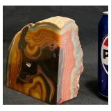 Multicolor Banded Polished Agate Slice