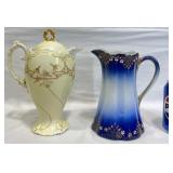 Antique Limoges Chocolate Pot w K&G Pitcher
