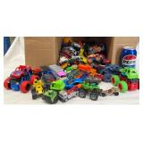 Variety Box Lot of Toy Cars & Trucks, 7 Lbs