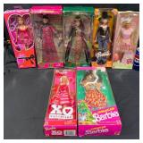 7 Barbie Dolls w Unique Themes