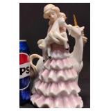 Vintage San Francisco Music Box w Unicorn & Girl