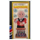 Vintage Your Friendly Bartender Toy w Box, Works