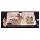 Willow Tree Shepherd & Stable w Angel Figurine