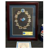 LE Olympics Puzzle Pin Set w COA, Framed