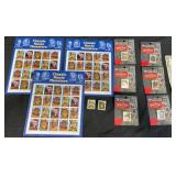 Vntg Classic Movie Monsters U.S. Stamps, Pins