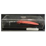Widney Society Silver Feather Pen w Case