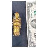 Limoges Peint Main Egyptian Sarcophagus w Mummy