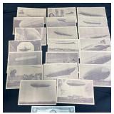Vintage Zeppelin Photo Post Cards Collection