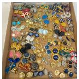 Colorful Vintage Clip-On Fashion Earrings