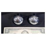 2 Chrome Shift Knobs w 3-Speed Design