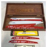 23 New Reciprocating Saw Blades w Case