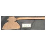 Antique Hand-Forged Broad Hewing Axe