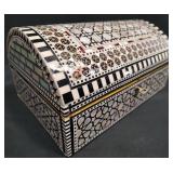 Handcrafted Egyptian Wooden Inlaid Jewelry Box