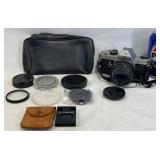 Vintage Pentax MX 35mm SLR Film Camera w Case