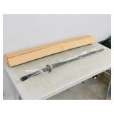 new- 43" Samurai sword/ sheath black/white
