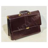 as new leather attache