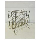 vintage wire mag rack