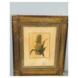 ornate framed picture on parchment-signd
