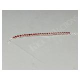 Garnet & silver bracelet