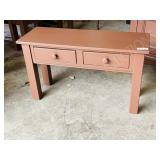custom built 2 drawer bench / side table --
