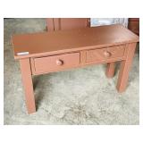 custom built 2 drawer bench / side table -