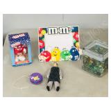 jar marbles & M&M collectables