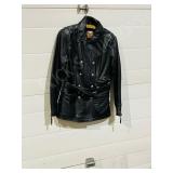 Ladies leather waist coat w/ Harley label