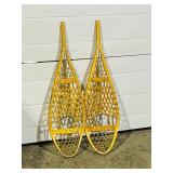 pair of wood snow shoes - no bindings