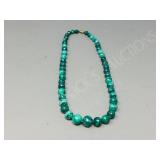 Jade bead necklace