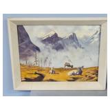 framed original / board 1972, N.E Bracken