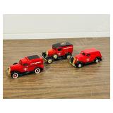 3 metal Canadian Tire cars - approx 8 ' -