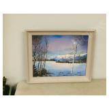 framed original/ canvas 1983, D.Miner