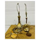 3- retro table lamps