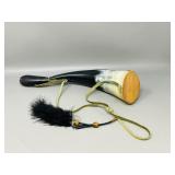 13' Long bone powder horn