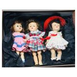 3- retro dolls on stands- 8' tall