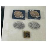 5- assorted belt buckles