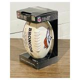 Bronco's NFL football in box