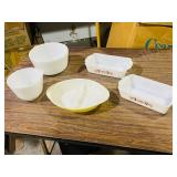 misc glass vintage cook ware-