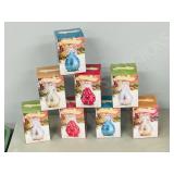 8 glass angel ornaments-original boxes