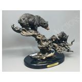 Bear Family statuary- ' Home Schooled' signed