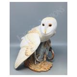 Franklin Mint- Barn Owl figurine  10.5' tall
