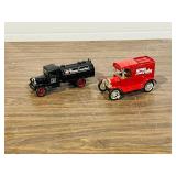 2 metal Deliver trucks -
