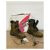 pair of Red Wing mens steal toe work boots - new