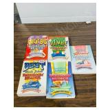 5 Bathroom readers soft cover books -