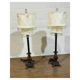pair of modern accent table lamps