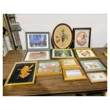 12 pcs various framed art