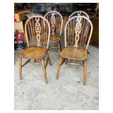 set of 4 antique chairs -